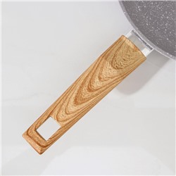 Сковорода Magistro Natural, d=22 см, кованый алюминий, ручка soft-touch, антипригарное покрытие, индукция, серая