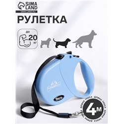 Рулетка DIIL, 4 м, до 20 кг, лента, голубая