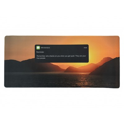 Коврик для мышки и клавиатуры 90х40 см "CYBER BIG NOTIFICATION" оранжевый LXMSPCB-NF LOREX