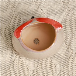 Декоративный горшок для цветов «Совёнок Бом», 150 мл, 8×6×5.5 см, керамический