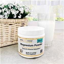 California Gold Nutrition, Магний в растворимом порошке с нейтральным вкусом, 247 г (8,7 унций)