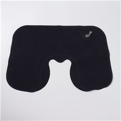 Подушка надувная для шеи, дорожная, 42×26.5 см, синяя