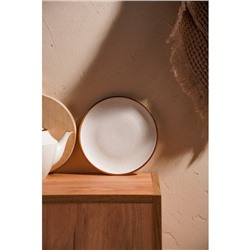 Тарелка SL Home «Волна в камне», d=20.5 см, фарфор, белая