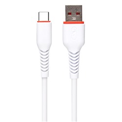 Кабель USB - Type-C SKYDOLPHIN S54T  100см 2,4A  (white)