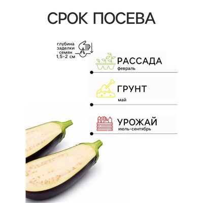 Семена Баклажан «Индус», 0.1 г, «Гавриш»