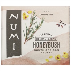 Numi Tea, Organic Herbal Teasan, Honeybush, Caffeine Free, 18 Tea Bags, 1.52 oz (43.2 g)