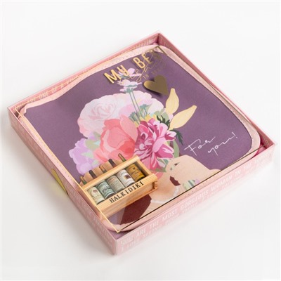 Набор подарочный «Для тебя»: полотенце 40×73 см, прихватка 19×19 см, магнит 11×7 см