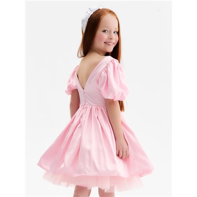 Платье нарядное для девочки MINAKU: PartyDress, рост 92-98 см, розовое