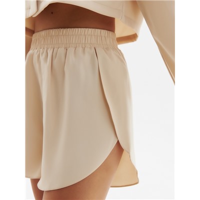 Пижама женская (рубашка, шорты) женская MINAKU: Home collection, жемчужная, размер 44