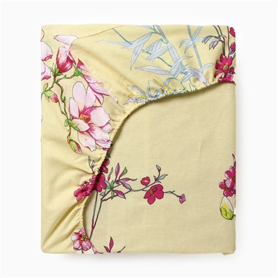 Простыня на резинке 1.5-спальная «Этель. Мелиса», 140×200+25, бязь