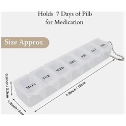 Органайзер для таблеток на неделю, большой контейнер для таблеток на 7 дней, контейнер для лекарств с витамином чехол, контейнер для таблеток для лекарственных добавок