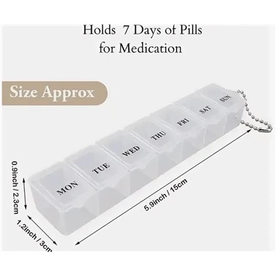 Органайзер для таблеток на неделю, большой контейнер для таблеток на 7 дней, контейнер для лекарств с витамином чехол, контейнер для таблеток для лекарственных добавок