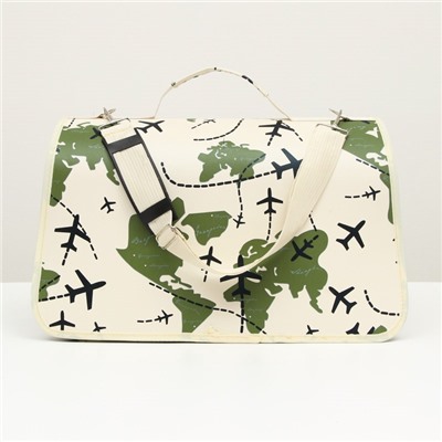 Сумка-переноска каркасная «Самолеты», размер L, 50×23×30 см