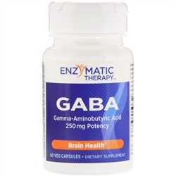Enzymatic Therapy, ГАМК, 60 вегетарианских капсул