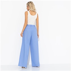 Брюки свободного силуэта, Легкость льна (голубые)