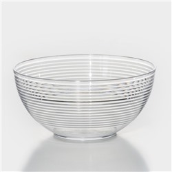 Салатник Доляна «Шарм», d=19.5 см, высота 9.3 см, 1.7 л, прозрачный