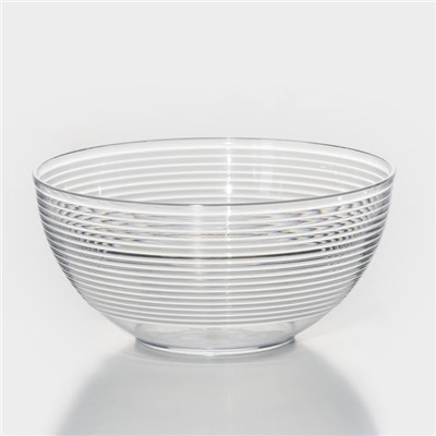 Салатник Доляна «Шарм», d=19.5 см, высота 9.3 см, 1.7 л, прозрачный