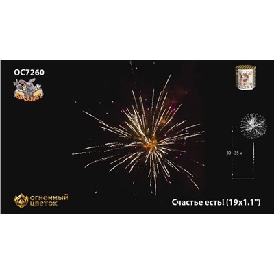 Фейерверк ОС7260 Счастье есть! (1,1" х 19)