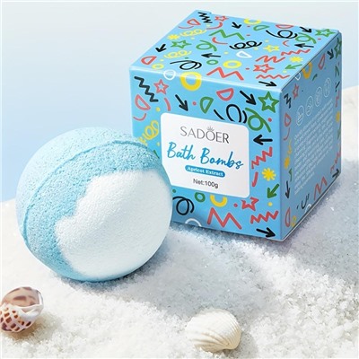 SADOER Бомбочка для ванны ароматическая с камелией, 100гр