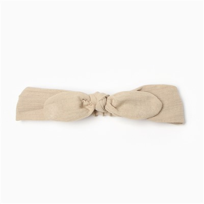 Повязки на голову «Крошка Я. Бантик», 2 шт., размер 46-48, бежевые