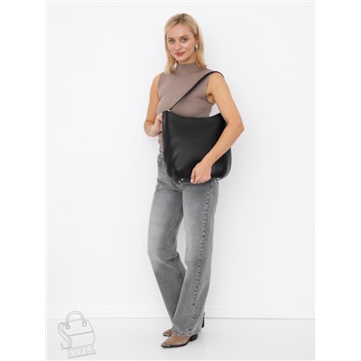 Сумка женская кожаная 1020M black  Polina&Eiterou в Новосибирске