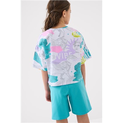 Шорты трикотажные для девочек PLAYTODAY, 1240618