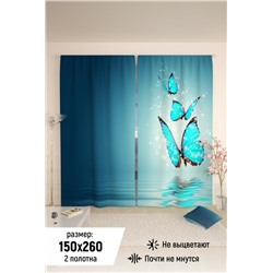 Фотошторы 10841 (Голубой)