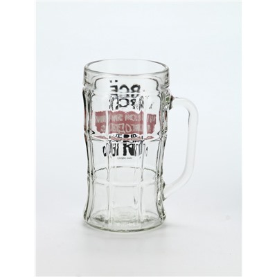 Кружка пивная стеклянная «В этой жизни приходится», 500 мл