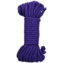 Фиолетовая верёвка для связывания и фиксации Bind Tie - 9,14 м.