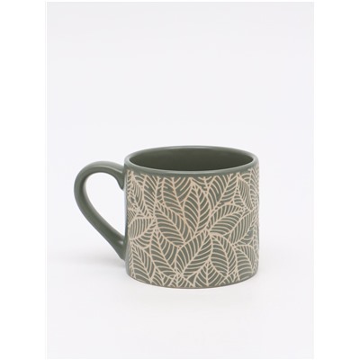 Кружка чайная керамическая «Листья», 320 мл, ручная работа