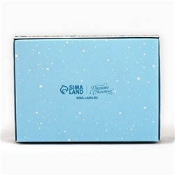 Коробка складная под 6 конфет новогодняя «С Новым годом», 13.5×9.5×3.5 см