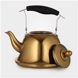 Чайник «Голд», 2 л, 23×19×20 см, нержавеющая сталь, золотистый