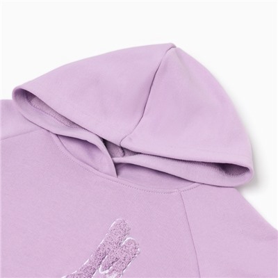 Толстовка (худи) детская MINAKU: Exclusive print, фиолетовая, рост 140 см