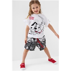 Комплект для девочек: джемпер трикотажный (футболка), шорты текстильные PLAYTODAY, 1243265
