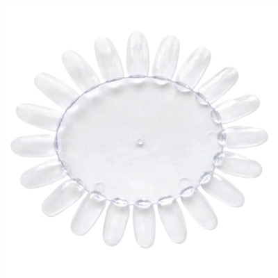 Kristaller Палитра-ромашка для лаков и гель-лаков, прозрачная, 20 цветов 18122