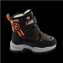 Ботинки на меху С7719-9 хаки