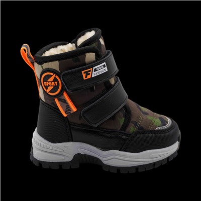 Ботинки на меху С7719-9 хаки