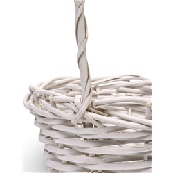 Корзина плетёная для хранения, лоза, белая, набор 2 шт.