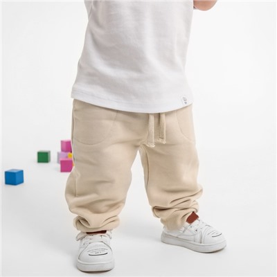 Штанишки детские MINAKU: Basic Line BABY, рост 62-68 см, бежевые