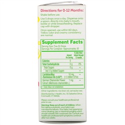 Culturelle, пробиотики «Спокойствие и комфорт», в виде капель с ромашкой, для детей от рождения до 12 месяцев, 8,5 мл (0,29 жидк. унции)