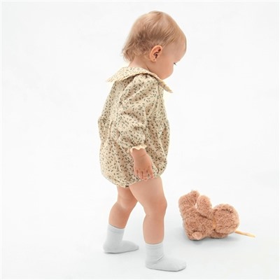 Рубашка - боди для девочки MINAKU, рост 92-98, бежевая