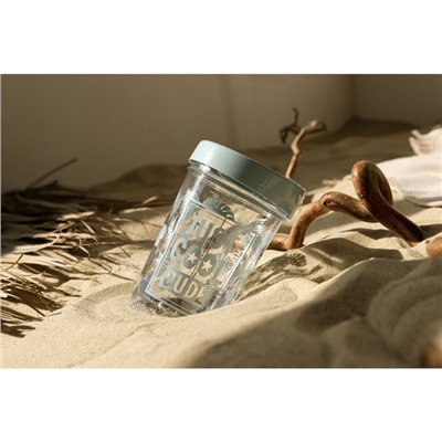 Стакан с крышкой Renga Fresh, 600 мл, 9.8×9.8×16 см, тритан, МИКС