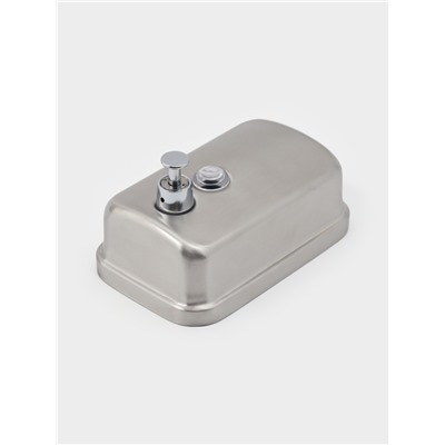 Диспенсер механический для антисептика, жидкого мыла, 500 мл, нержавеющая сталь