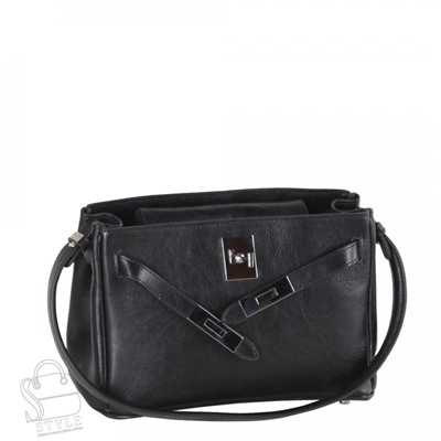 Сумка женская кожаная 3641VG black Vitelli Grassi