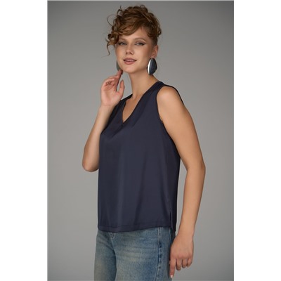 Топ Базовый – шёлк (черника)