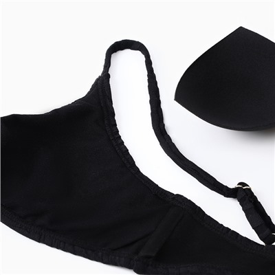 Купальник раздельный женский, геометрия на черном, размер 48 (L)