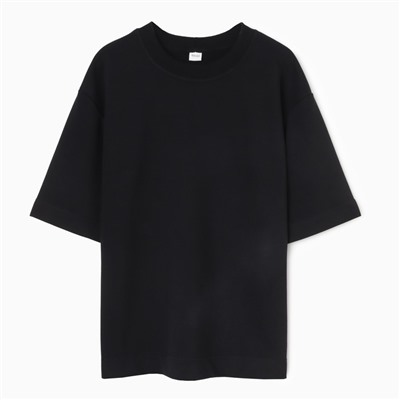 Футболка мужская из органического хлопка MINAKU REGULAR FIT: чёрная, р-р 44