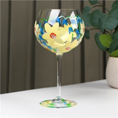 Бокал «Калиса», 600 мл, 11×21 см, стекло, разноцветный