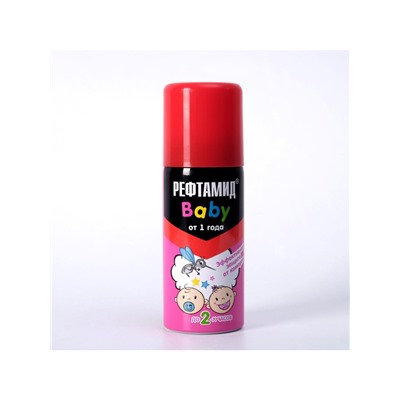 Средство от комаров «Рефтамид» BABY, аэрозоль репеллентный, детский, 100 мл