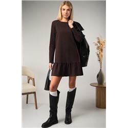 Женское платье - трапеция из футера Happyfox